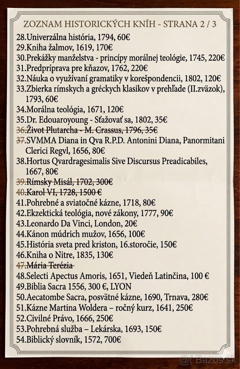 Vzácne historické knihy - 6