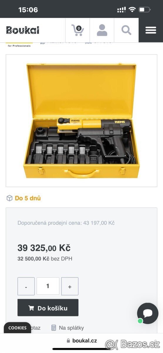 Rems POWERPRESS ACC +čelisti V na měď 15/35 - 6
