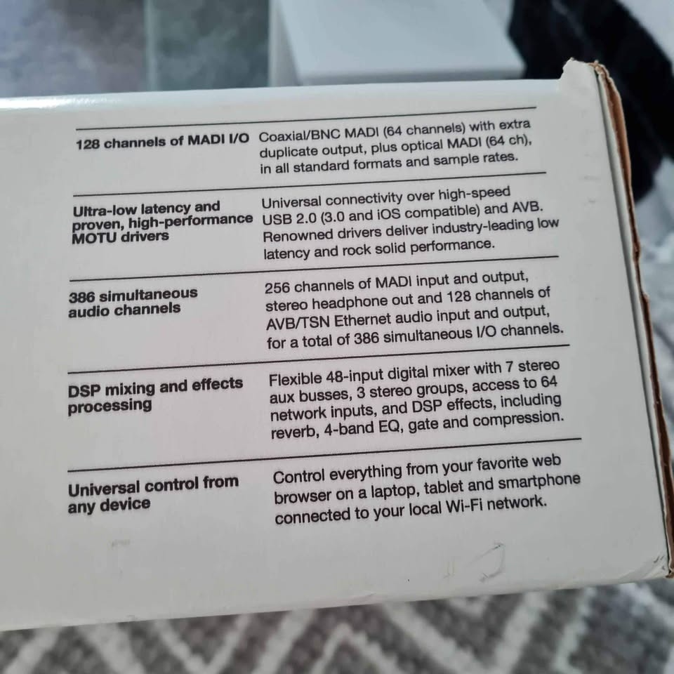 zvukova karta MOTU M64 MADI AVB USB - 6