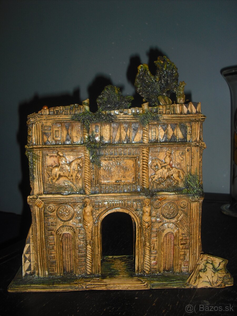 Predam Malovany keramicky "Vitazny obluk" od Stan. Martinc - 6