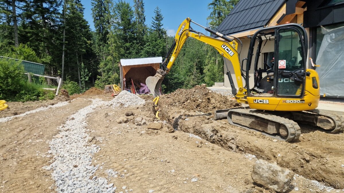 Jcb 8030, minibager, pasovy bager - 6