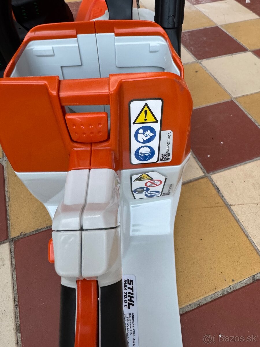 Stihl msa 70 akú pila, baterky a nabíjačka - 6