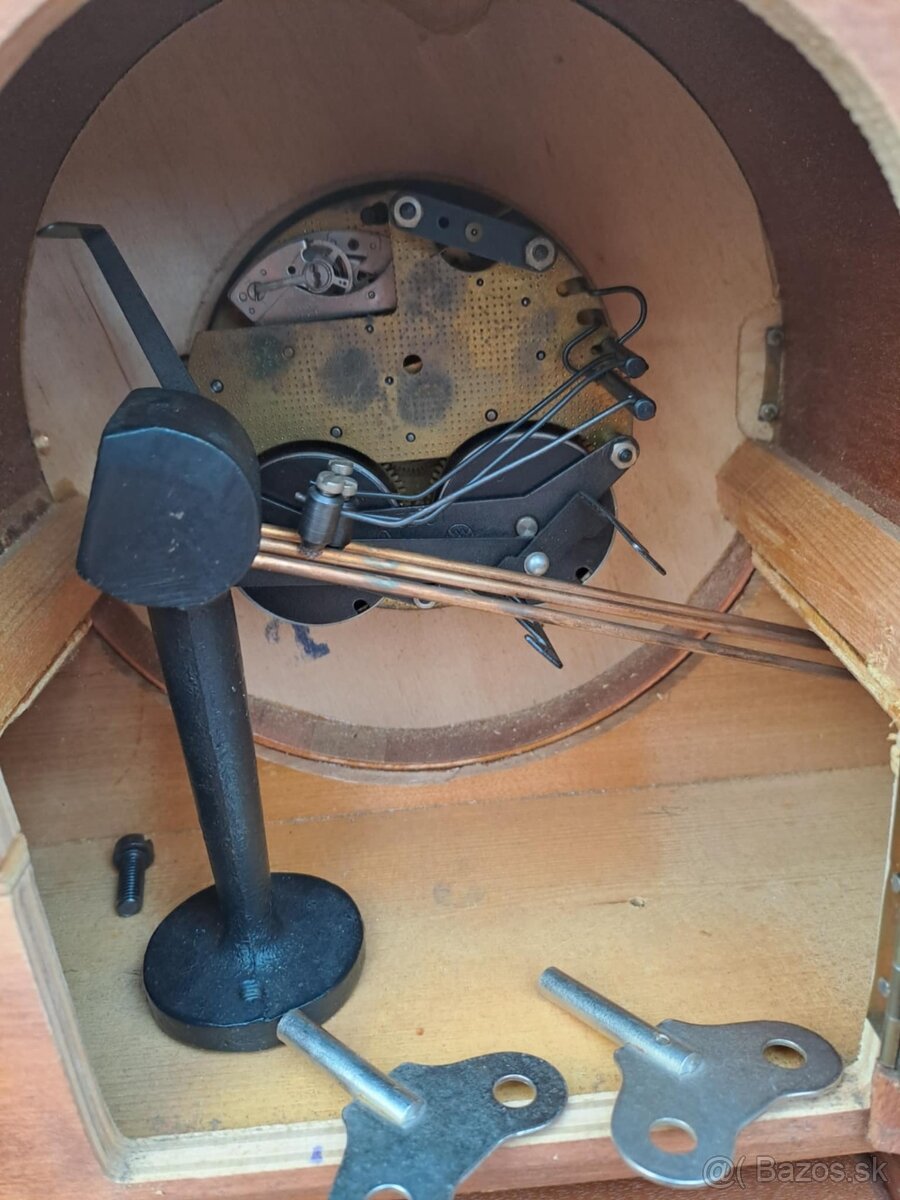 Predám nemecké krbové hodiny Weimar - 6