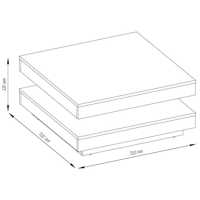 Konferenčný stolík Berlin čierny - 6