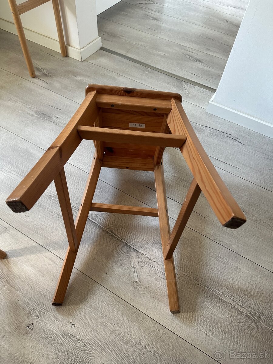 Vysoká drevená stolička Ingolf - 6