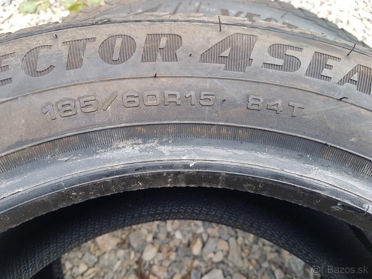 185/60 r15 celoročné pneumatiky 2ks Goodyear DOT2021 - 6