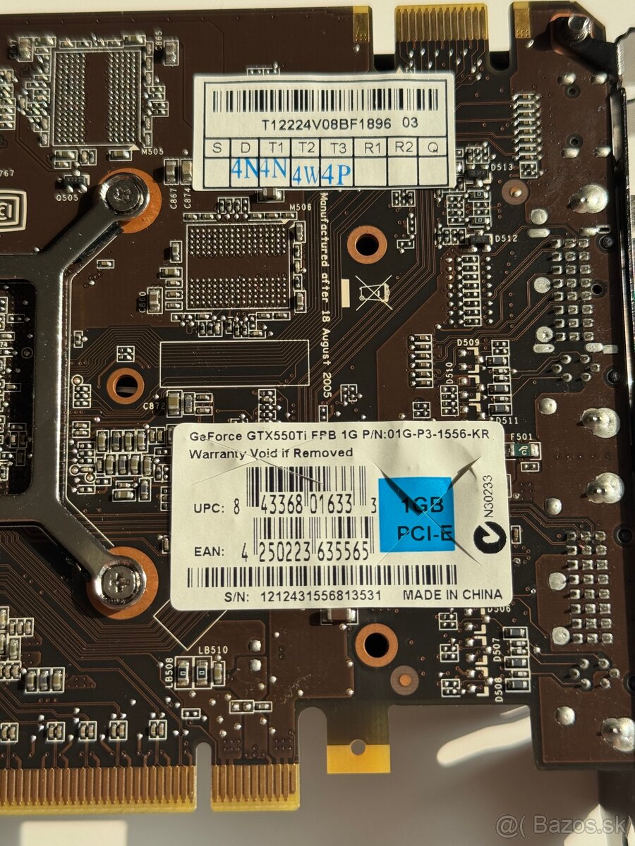 EVGA GeForce GTX 550 Ti - 1GB - 6