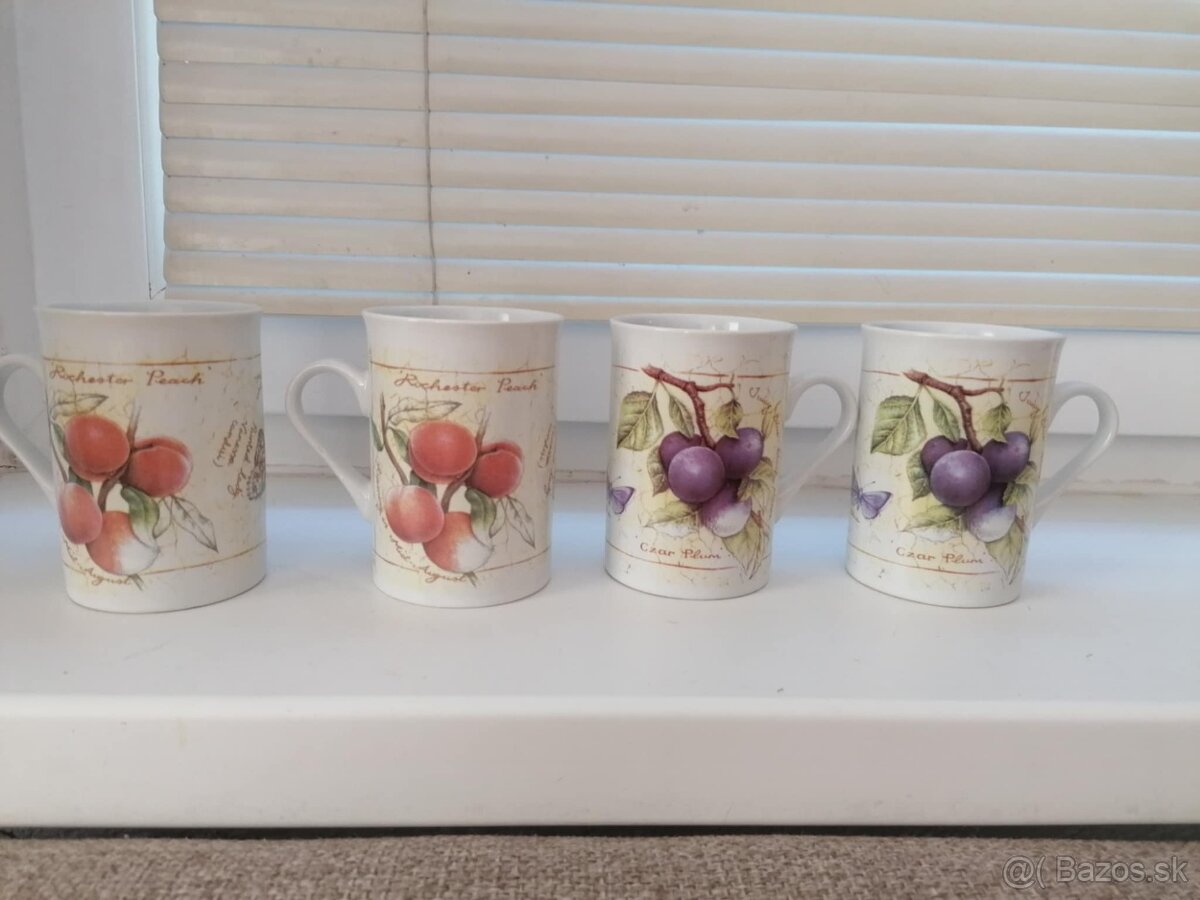 Poháre, hrnčeky rôzne + detský príbor - 6