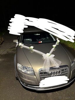 Uvítacia tabuľa, svadobná ozdoba na auto - 6