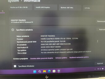 HP EliteBook 840 G7 16GB/256GB M2 - 6