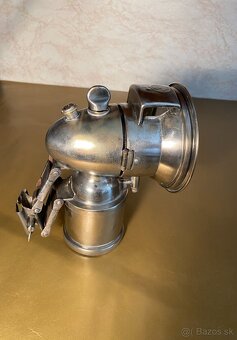 Karbidová lampa na historický bicykel. - 6