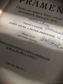 čítanka Prameň r. 1926 / Paškvíl s chybami - 6