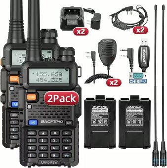 2x Vysielačka Baofeng UV-5R8W 15km - 6