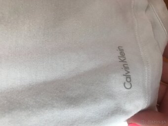 CALVIN KLEIN originál white pánske tricko L/XL - 6