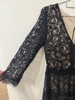 Čierne čipkované šaty NOVÉ - 6