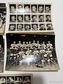 Predam velke formaty pohladnic  hokejistami 1952 a 1959 - 6