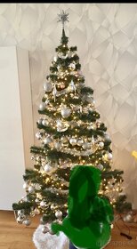 Dekorácie na vianočny stromček strieborné - 6