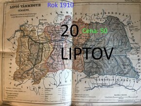 Slovenské župy 200 ročné mapy celá zbierka na predaj - 6