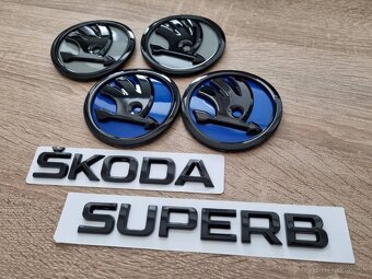 Škoda znaky nápis čierny logo znak - 6