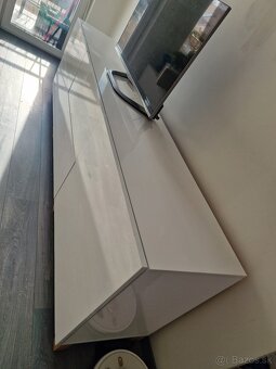 Komoda, biela, leskla - 6