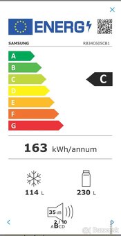 Predám novú kombinovanú chladničku SAMSUNG RB34C605CB1 - 6
