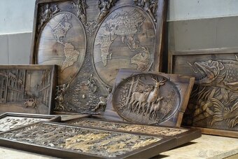 Drevený obraz – Ryba (kapor) - 6