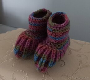 Detské pletené papučky - 6
