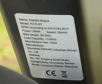 Elektrobicykel Engwe P275 ST Stredový motor - 6