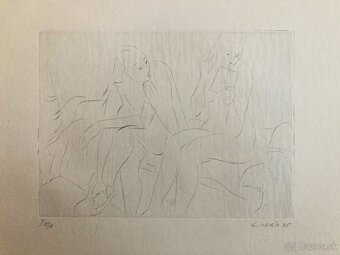 E. Nevan - Odpočívající tanečnice (12 grafík), 1946 - 6