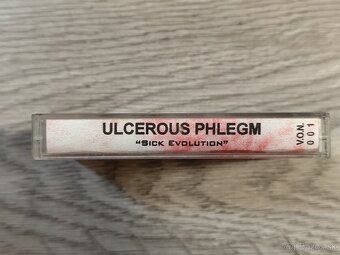 ULCEROUS PHLEGM - "Sick Evolution..." 1992 cassette EP - 6