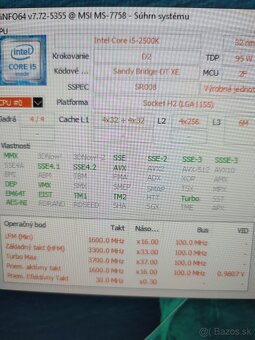 MSI Z77A -G43 GAMING + I5 2500K - 6