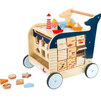 Small foot Drevené chodítko Veľryba - 6