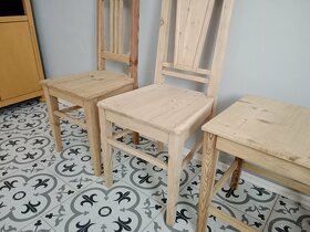 Staré, selské židle, stolička po renovaci - 6