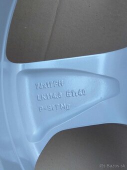 17 alu NISSAN + TPMS originál + pneu. - 6