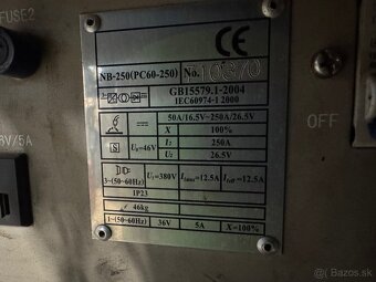 Predam zvaracku MIG Time Invertor MB 250 - 6