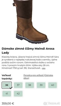 Meindl Arosa Lady, veľkosť 40 (UK 6,5) - 6