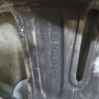 Hliníkové Volkswagen disky 5x112 R16 7J ET48 - 6