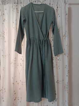 Dámske ľanové šaty - Simply grey - 6