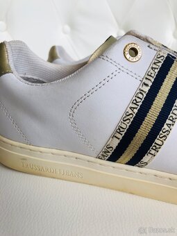 Tenisky Trussardi biela zlata - 6