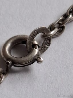 Strieborný náhrdelník s ružičkami - 6