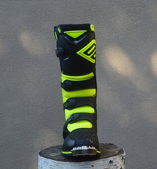SHOT topánky čižmy mx atv čierno žlté fluo - 6