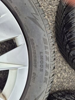 SKODA ELEKTRONY 5x112 R17 + BRIDGESTONE ZIMNE PNEUMATIKY - 6