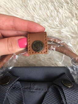 Batoh Fjällräven Kanken antracitový s hnedými prvkami - 6