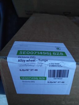 16" alu originál ŠKODA + zimné CONTINENTAL DOT 2525.. - 6