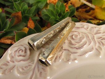 Dve staré strieborné cigaretové špičky, Ag 900 - 6