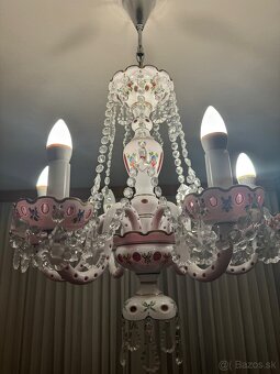 Emailový krištáľový luster - 6