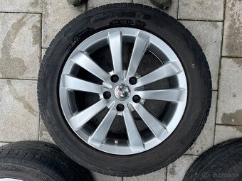 5x110 R16 Hliníkové disky s 205/55/16 letnými pneu - 6