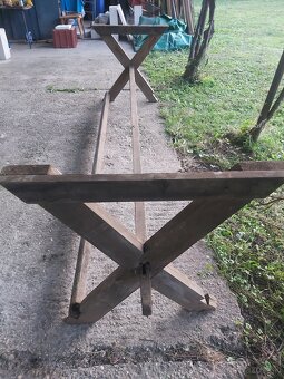 Rám starožitného sedliackeho stola pre 12 ĺudí - 6