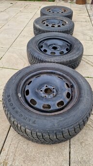 Plechové disky 5x100 R15 ET38 na pneu.195/65 R15 - 6