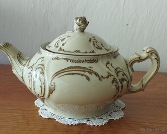 Starožitná porcelánová kanvica-Horný Slavkov - 6